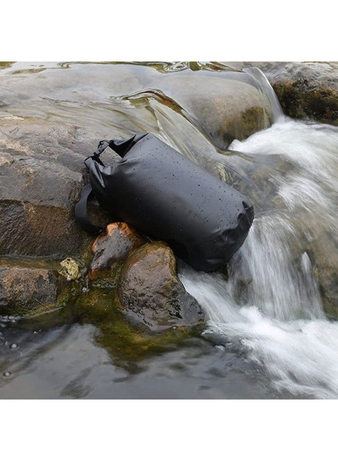 Loquat Outdoor Wading Sports Surfing Bag Beach Swimsuit Storage Bag Summer River Rafting Bag Swimming Waterproof Bucket Bag-Color:Default Item-Capacity:Black Solid Color 15l - Image 3