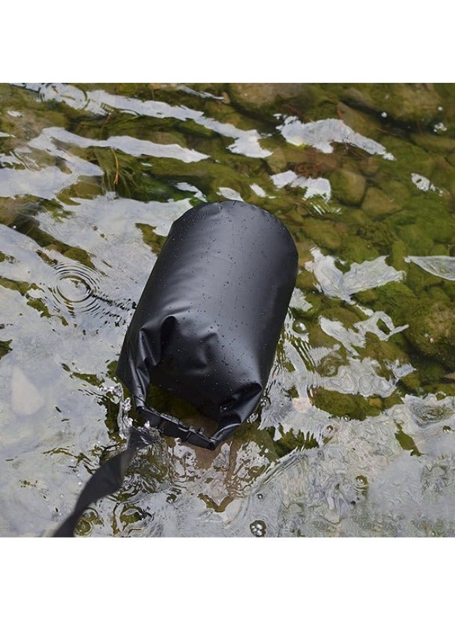 Loquat Outdoor Wading Sports Surfing Bag Beach Swimsuit Storage Bag Summer River Rafting Bag Swimming Waterproof Bucket Bag-Color:Default Item-Capacity:Black Solid Color 15l - Image 4