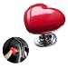 enttgo Car Start Button with PushtoStart Rocker Lever Engine StartStop Joystick and Full Metal Ballbar Starter Cover for Decorative Accessories Metal Heart Red - Image 2