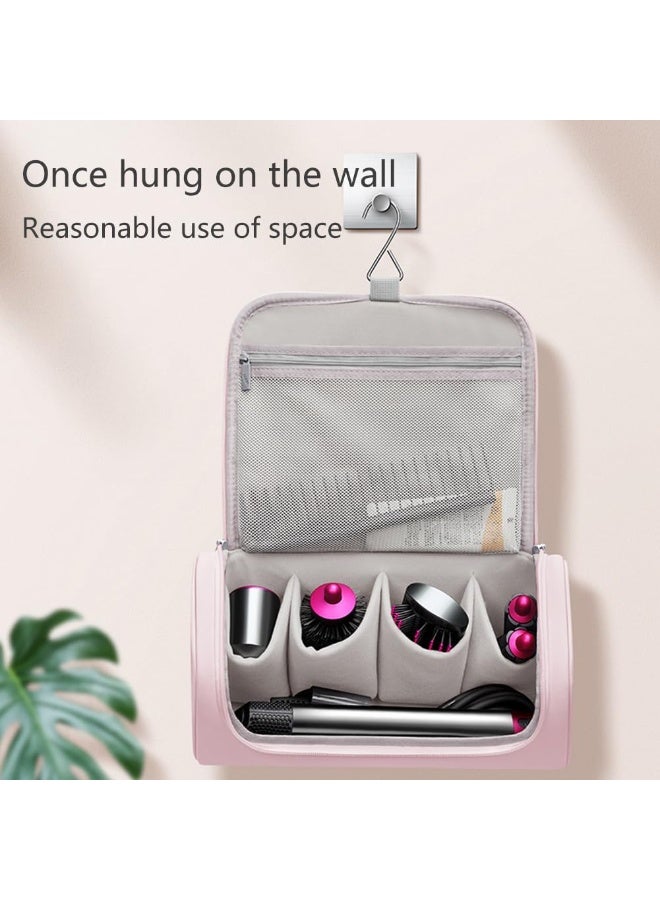 Travel Case for Dyson Shark Flexstyle PU waterproof Portable Travel Pouch with Hanging Hook Carrying Case (Pink) - Image 4