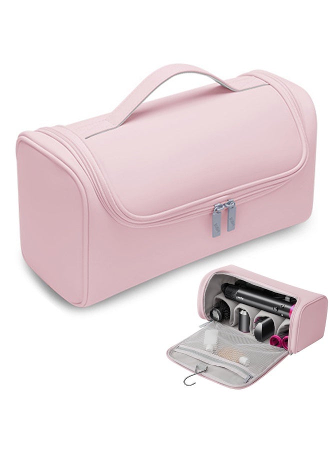 Travel Case for Dyson Shark Flexstyle PU waterproof Portable Travel Pouch with Hanging Hook Carrying Case (Pink) - Image 1