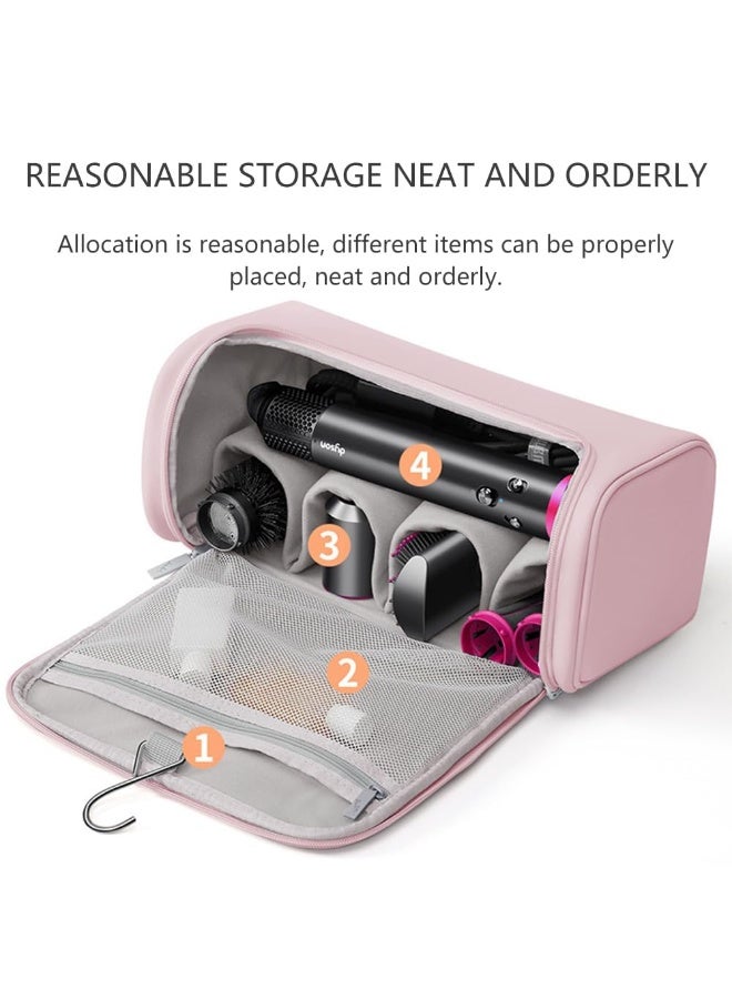 Travel Case for Dyson Shark Flexstyle PU waterproof Portable Travel Pouch with Hanging Hook Carrying Case (Pink) - Image 2