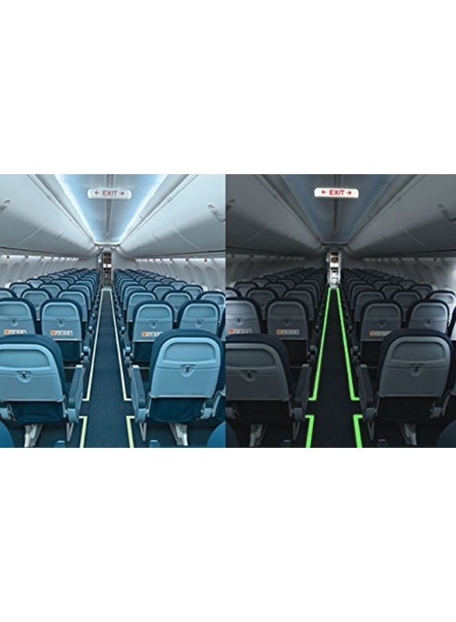 3PCS  10mm*5m  Luminous Photoluminescent/Luminescent Emergency Roll Safety Egress Markers Stairs, Walls, Steps, Exit Sign. Glowing Pro Theatre Stage Floor - Image 3