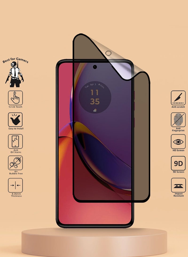 Techie واقي شاشة كامل مقاوم للانفجار مصنوع من السيراميك غير اللامع لهاتف Motorola Moto G84 - Image 2