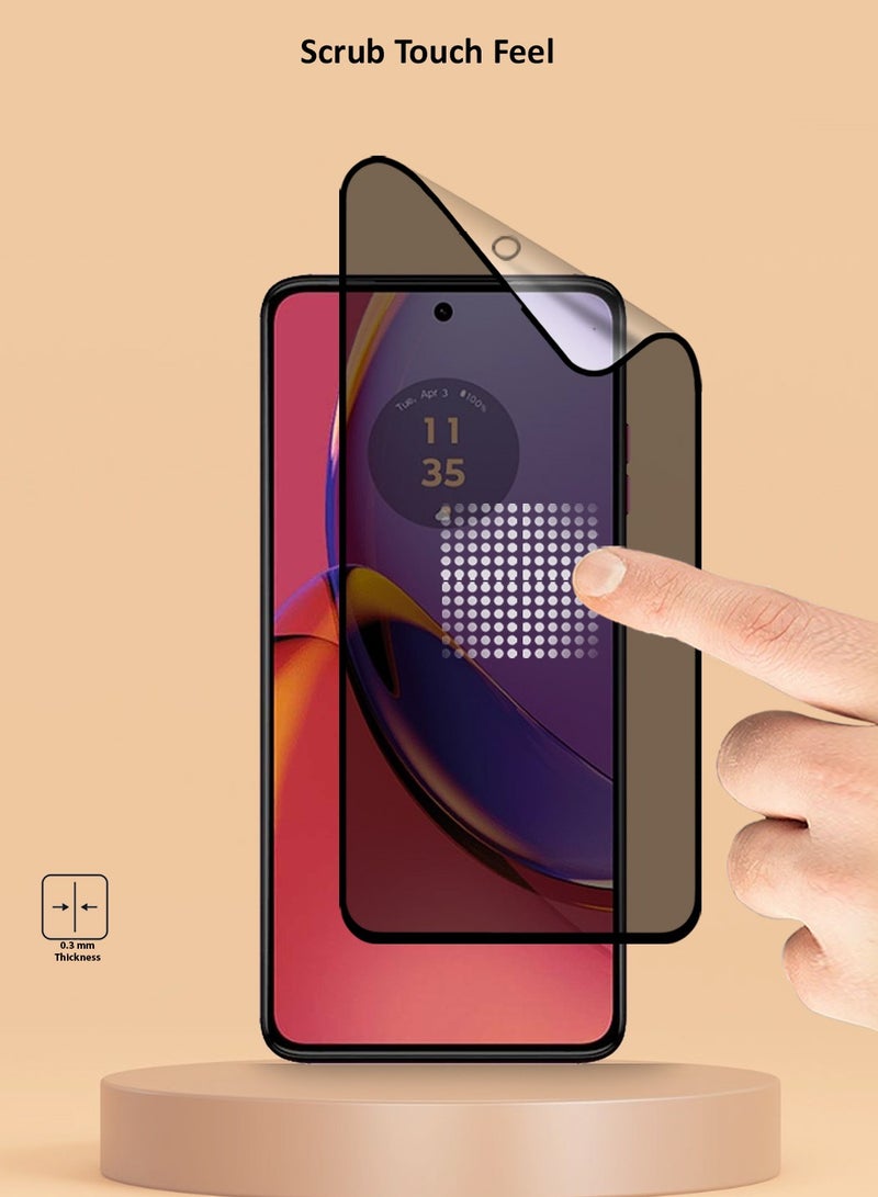 Techie واقي شاشة كامل مقاوم للانفجار مصنوع من السيراميك غير اللامع لهاتف Motorola Moto G84 - Image 3