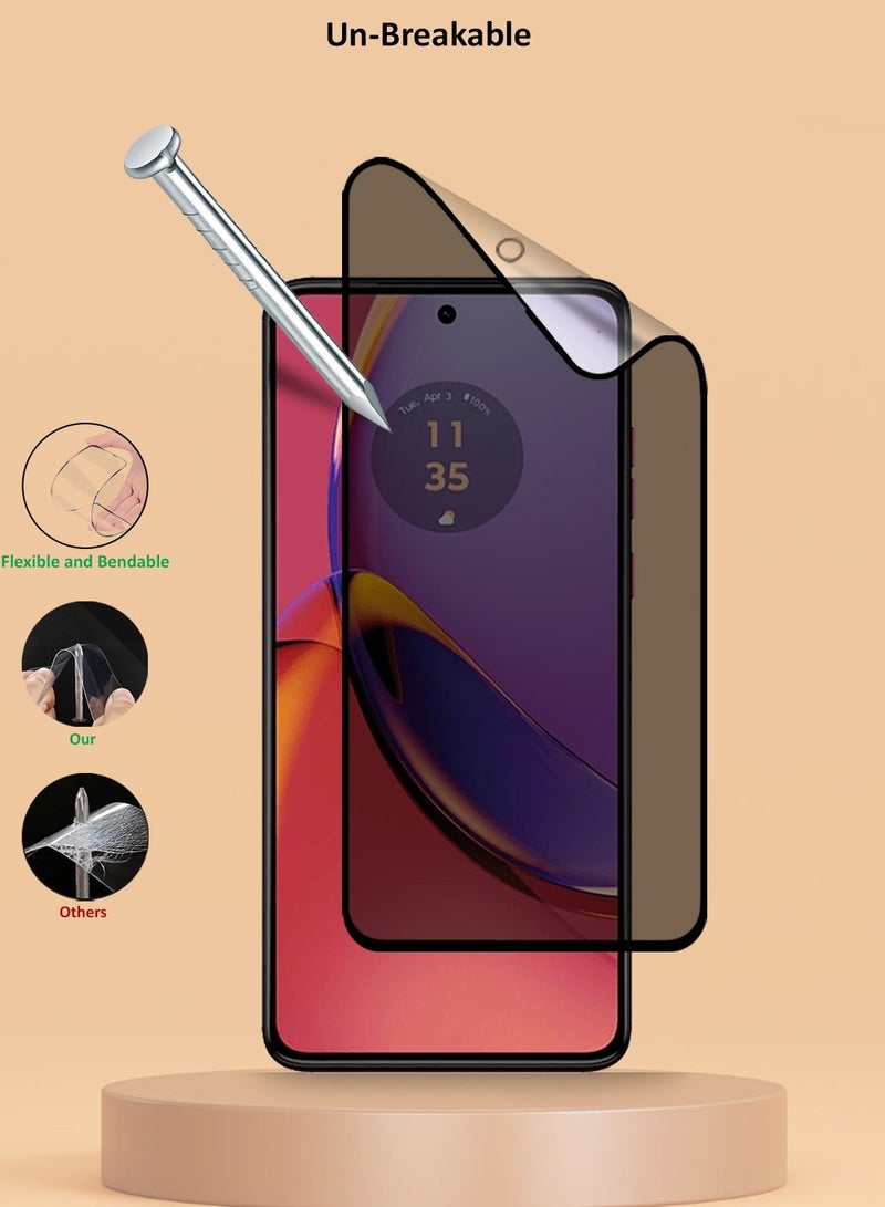 Techie واقي شاشة كامل مقاوم للانفجار مصنوع من السيراميك غير اللامع لهاتف Motorola Moto G84 - Image 5