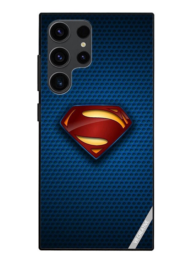 VR CREATIVE غطاء حماية لهاتف سامسونج جالكسي S23 ألترا 5G تصميم سوبرمان متعدد الألوان - Image 1