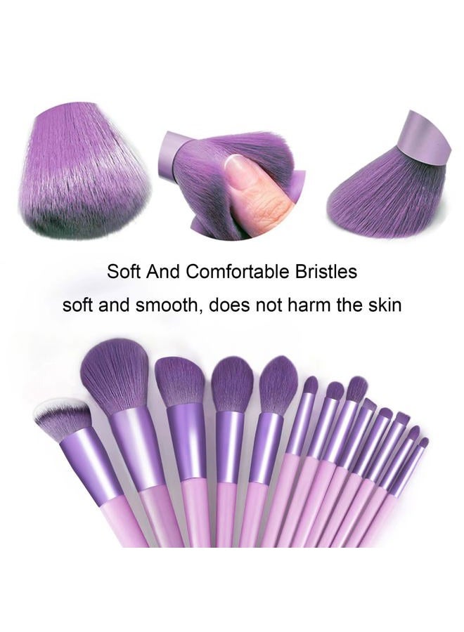 Koccido Makeup Brushes 22 Pcs Makeup Kit,Foundation Brush Eyeshadow Brush Make up Brushes Set (Purple, 22 Piece Set Large) - Image 2
