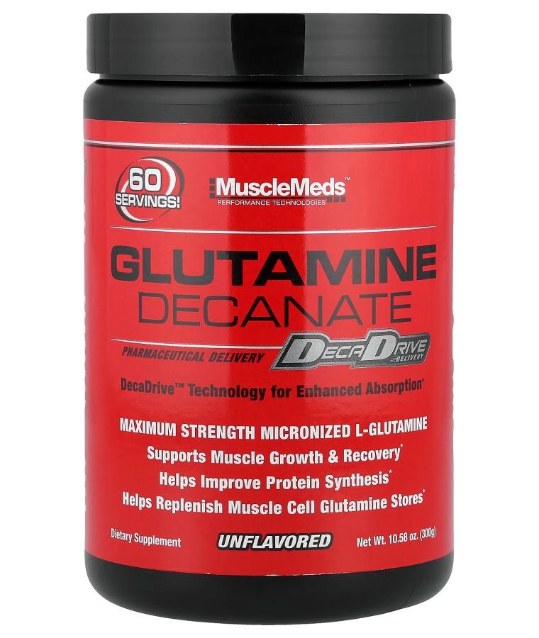 MUSCLEMEDS Glutamine Decanate Unflavored 10.58 oz (300 g)
