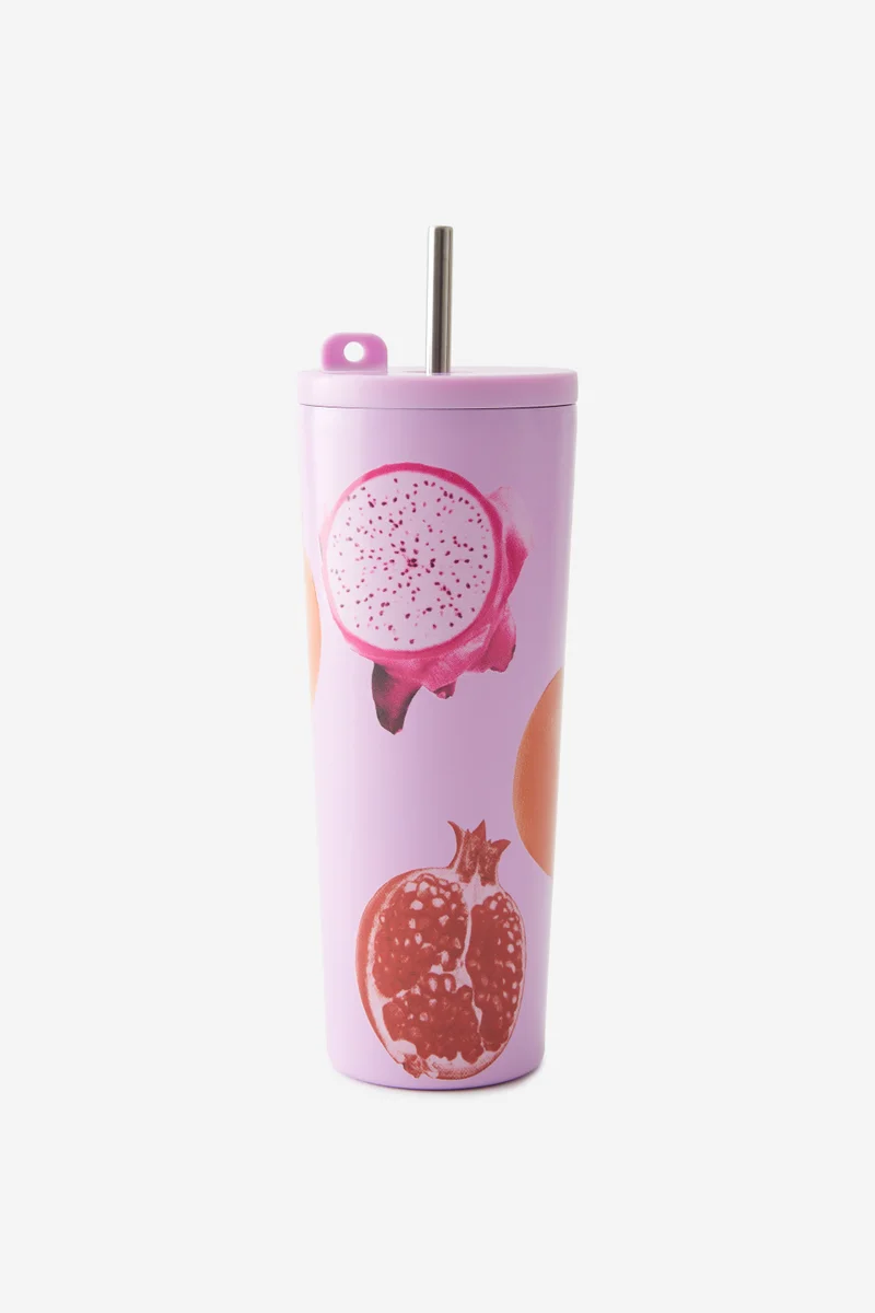 Typo Hidden Straw Metal Smoothie Cup