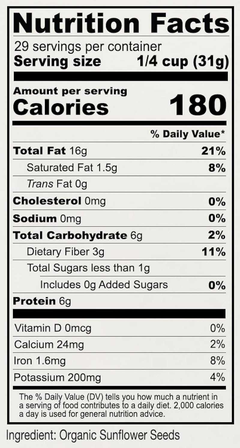 Anthony's Organic Hulled Sunflower Seeds, 2 lb, Raw, Unsalted, Batch Tested and Gluten Free, Keto Friendly - Image 3
