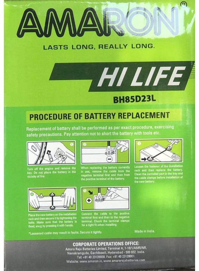 Amaron Amaron 12V 60AH 55D23L / 85D23L Car Battery - Image 5