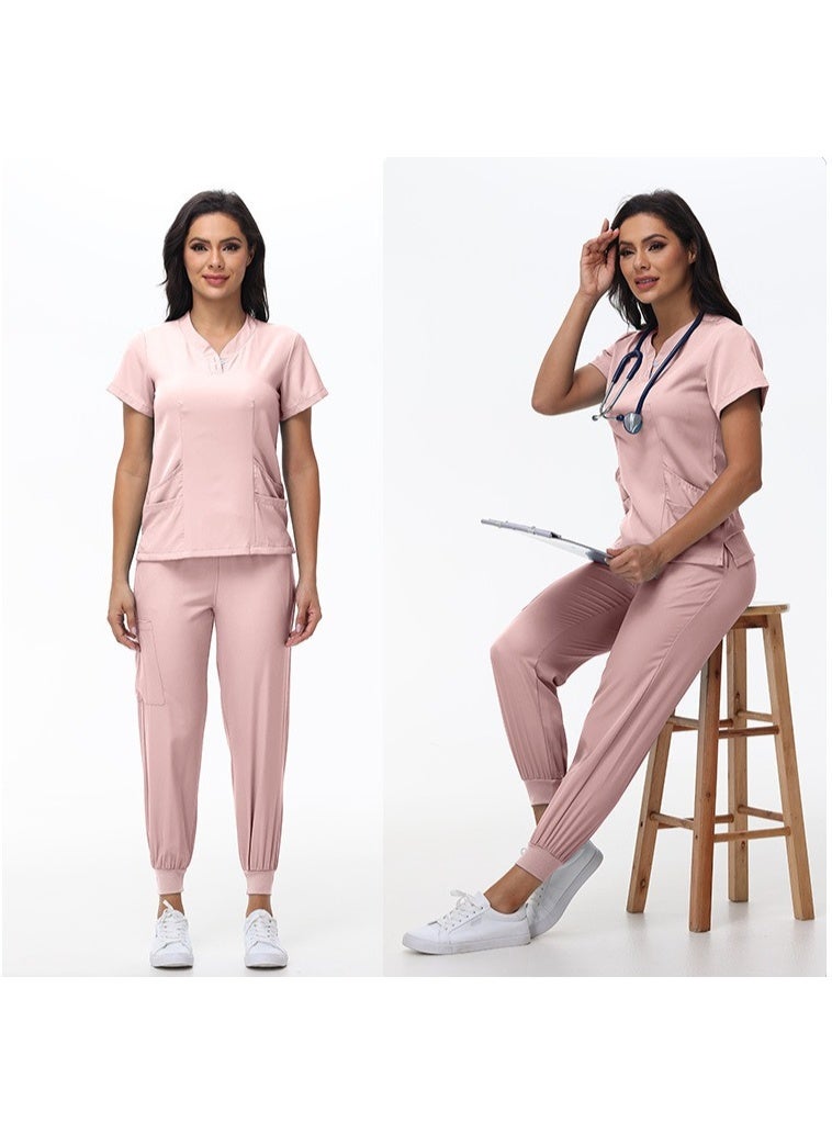 NIBEMINENT Beauty Salon Overalls Dental Nursing  Set Surgical Workwear Hospital Nurse Suit Women Medical Uniform - Image 2
