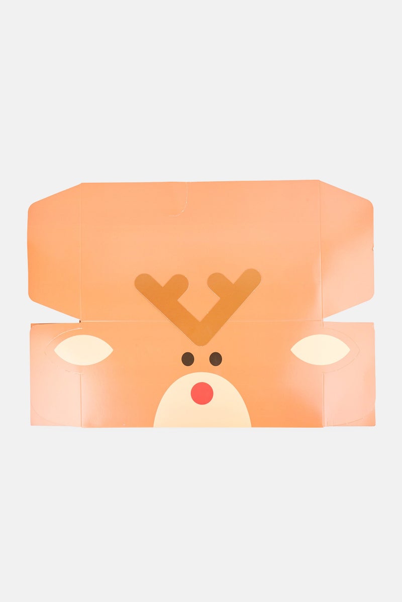 Muy Mucho Reindeer Large Foldable Box, Brown - Image 1
