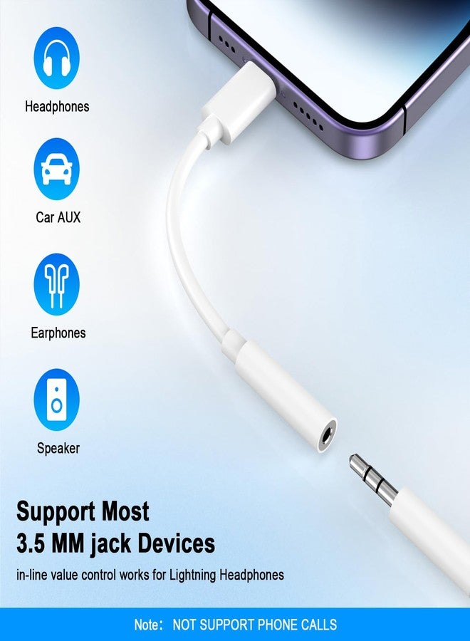DesofIcon [Apple MFi Certified] 5 Pack Lightning to 3.5 mm Headphone Jack Adapter, iPhone Aux Adapter Converter Dongle Audio Cable Compatible with iPhone 14 13 12 11 X XS 8 7 - Image 2