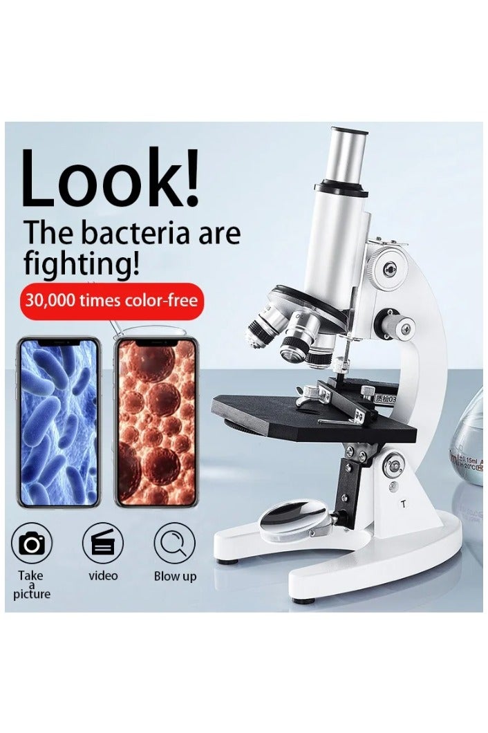 العقاب الشرقي مجهر أحادي العينية فائق الدقة بتكبير 30،000× للأطفال والطلاب | عدسة عالية الوضوح، هيكل معدني، بطارية تدوم 8 ساعات مع شحن USB-C — لتعلم STEM والاستكشاف الميداني - Image 2