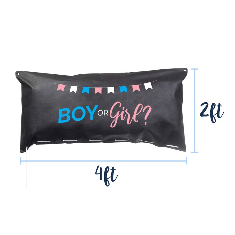 Pop Fizz Designs | Gender Reveal Balloon Drop Bag | Boy or Girl? - Image 4
