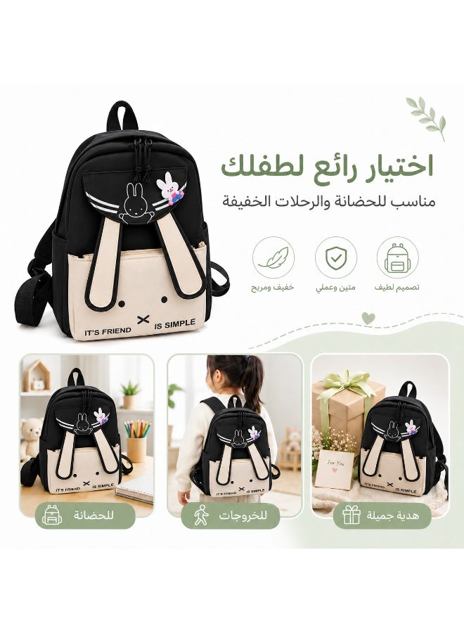 Kids Rabbit Backpack – Lightweight Multi-Pocket School Bag for Kindergarten, Travel & Everyday Use - Image 5