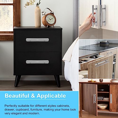 Young Dance Self-Stick Instant Cabinet Drawer Pulls - 6" Stainless Steel Drawer Push Pull Handles Helper with Adhesive Door Handle for Kitchen Wardrobe Drawers Window Sliding Closet (2Pack, Silver) - Image 5