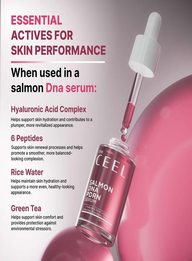 The Ceel Salmon DNA PDRN Serum for Face with Hyaluronic Acid Complex & Peptides - Hydrating Facial Serum for Smooth, Radiant Looking Skin – Daily Skincare, 1.01 fl.oz. - Image 4