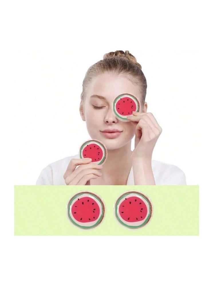 Generic Hot and Cold Eye Pads - Relieves Puffiness and Tension, Watermelon  - Image 1