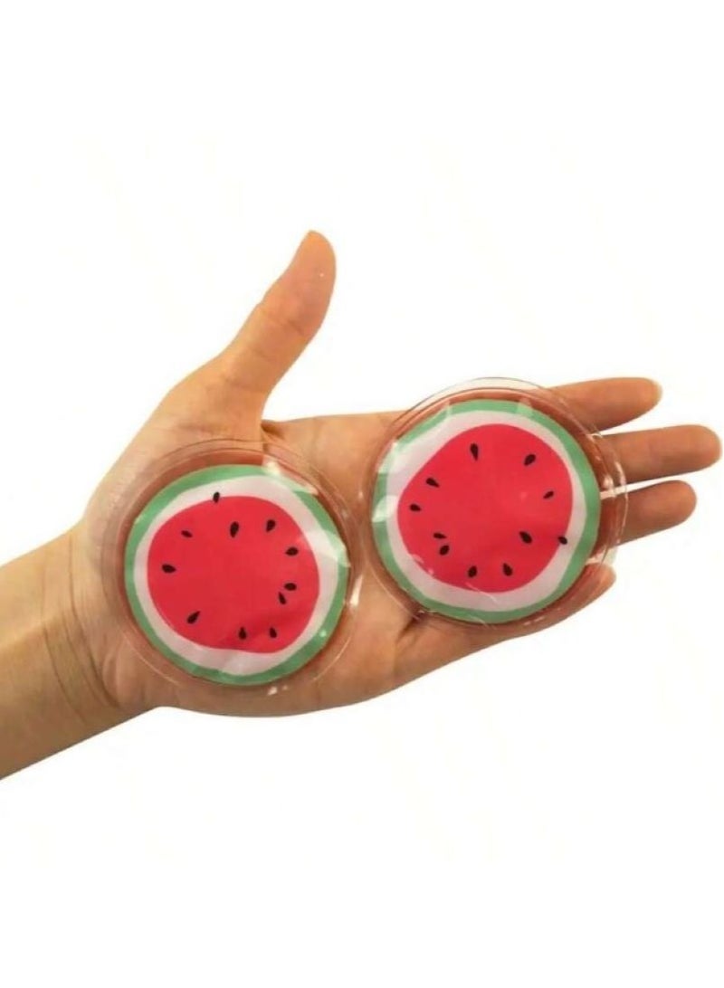 Generic Hot and Cold Eye Pads - Relieves Puffiness and Tension, Watermelon  - Image 4
