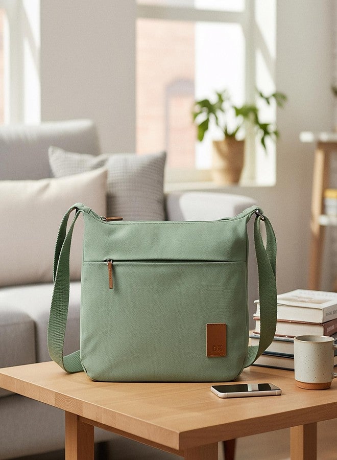 دايلي أوبجيكتز حقيبة كتف نسائية من ديلي أوبجكتس، موديل مارس، لون أخضر نعناعي، حجم كبير - Image 2