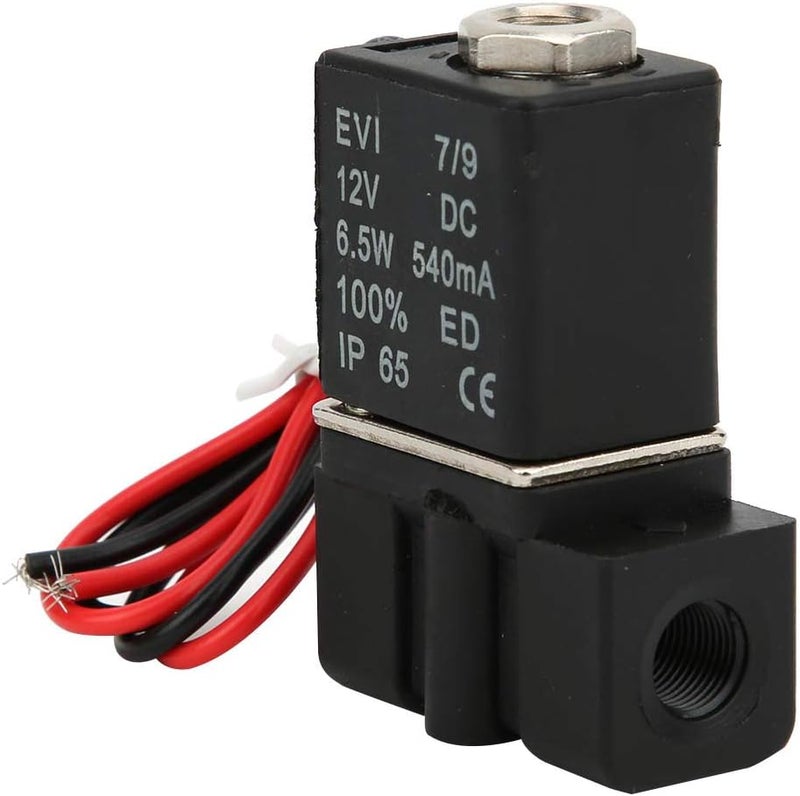 Plastic Electric Solenoid Valve 12V DC, 2 Position 2 Way G1 / 4, Fast Response, IP65 Waterproof, Air Water Oil Use (G1/4") - Image 4