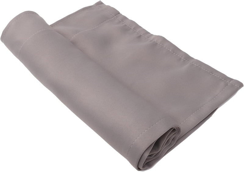 Abaodam Kitchen Window Valance Curtain Gray Cotton Short Window Curtains 45x145cm Light Blocking Valance for Bedroom Bathroom - Image 1