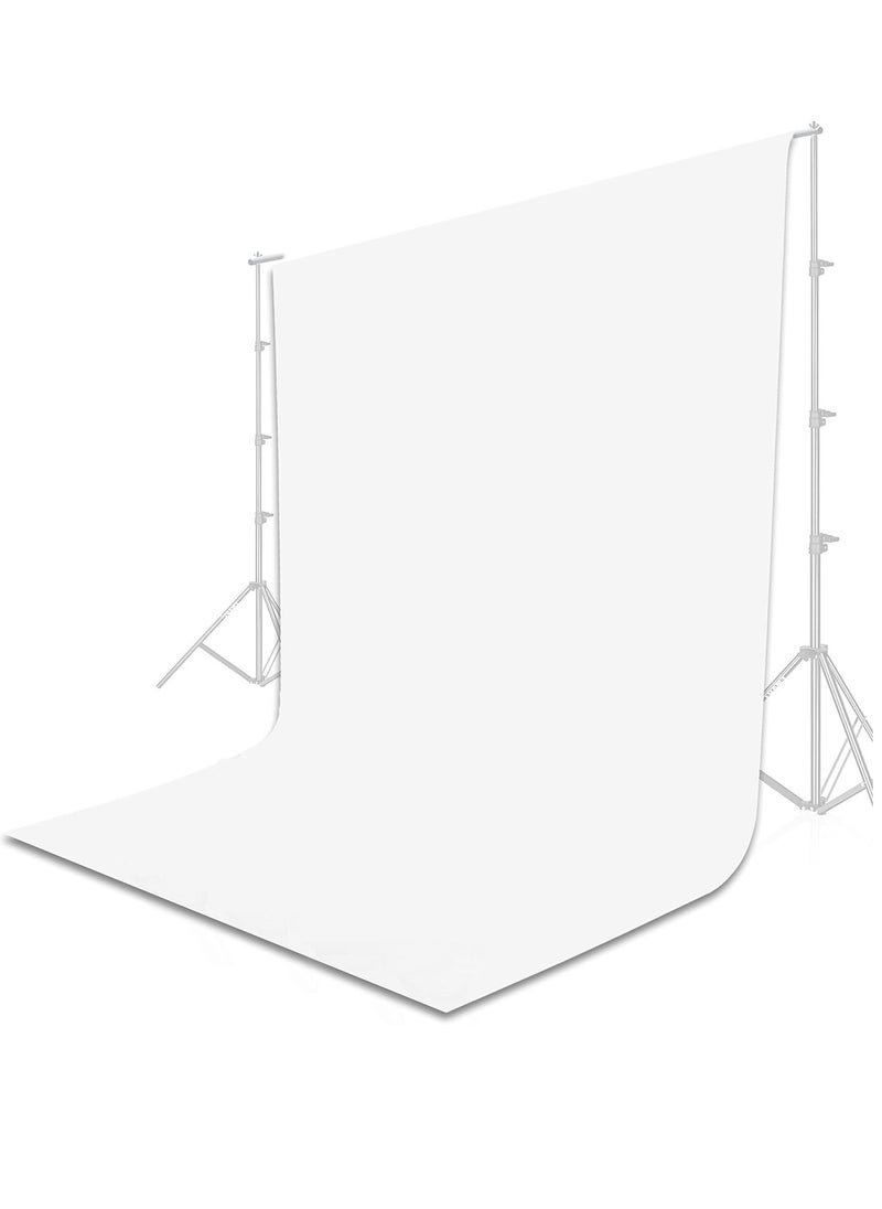 GUDOO 3M X 2M Backdrop for Photography White Photo Background Screen for Photo Video Studio Photoshoot Zoom  - Image 1