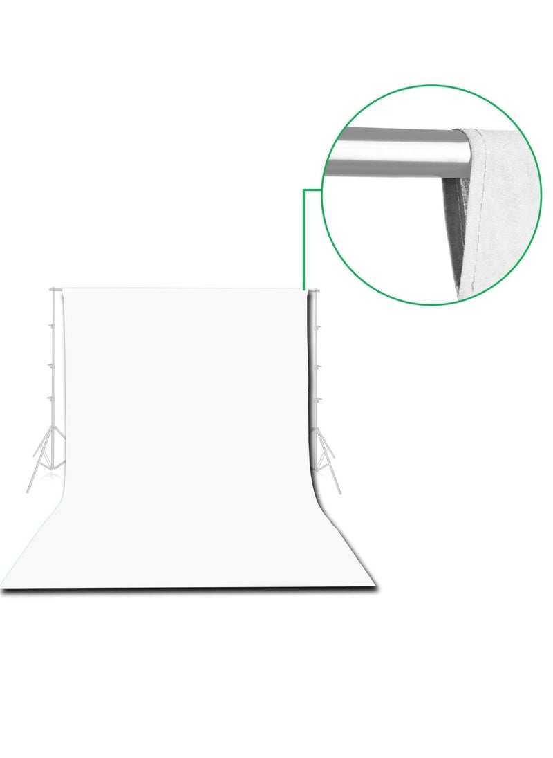 GUDOO 3M X 2M Backdrop for Photography White Photo Background Screen for Photo Video Studio Photoshoot Zoom  - Image 3