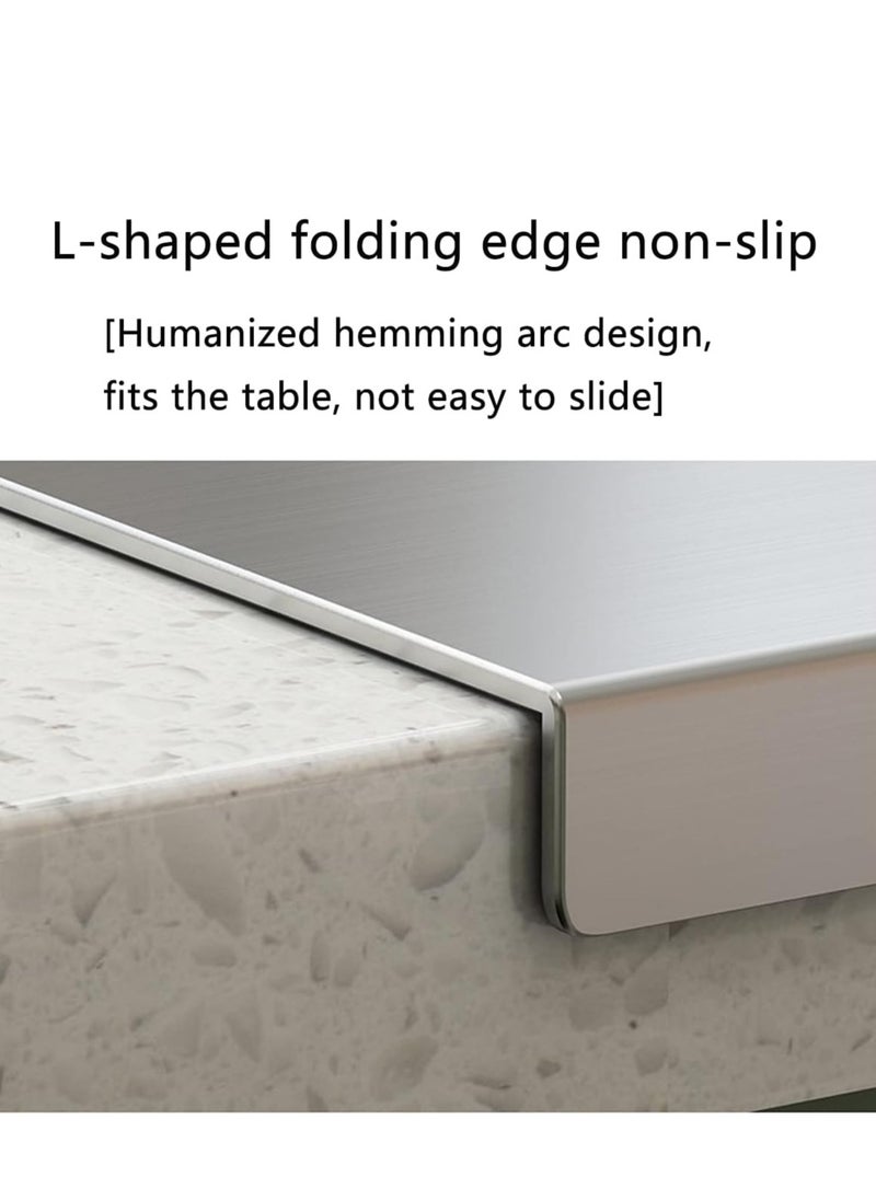 Ayda Stainless Steel Countertop Chopping Board Skid-Resistant Food-Grade Cutting Board 40X30cm  - Image 5