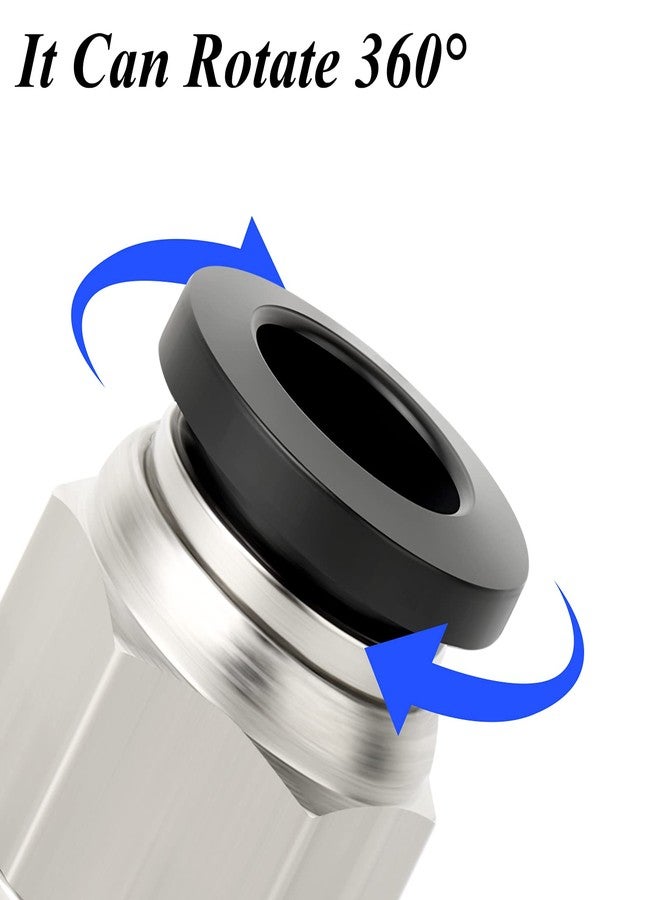 TAILONZ PNEUMATIC Straight 4mm Tube OD x 1/8 Inch G Thread Push to Connect Fitting with Sealing Ring PCG4-01 (Pack of 10) - Image 5