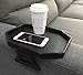NHD NHD Sofa Armrest Clip Tray Table, Couch Drink Snack Remote Control Holder (Black) - Image 2