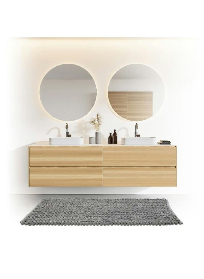 لوفت بيتون، سجادة حمام، L120XP50XH2CMS، رمادي، بوليستر-174727B - Image 1