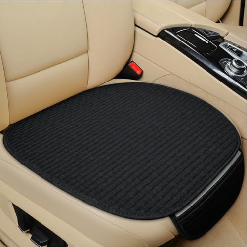 STHIRA® 3Pcs Breathable Car Seat Covers Full Set Front & Rear Seat Covers with Anti-Slip Silicone Backing,Storage Pouches,Durable Car Cushions Stylish Universal Cover, Black - Image 5
