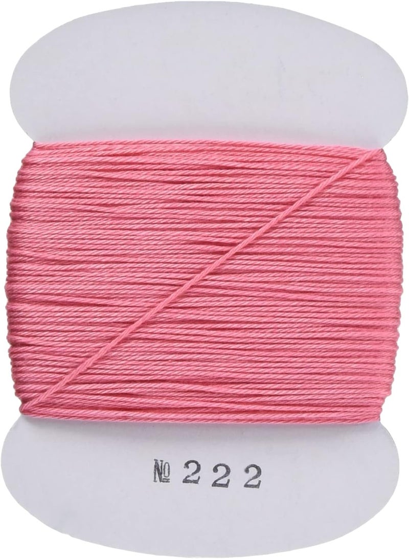 Daruma Yokota Daruma Sashiko Thread Single and Variegated Color (Japanese Apricot Rose Pink, Thin 40M Card) - Image 2