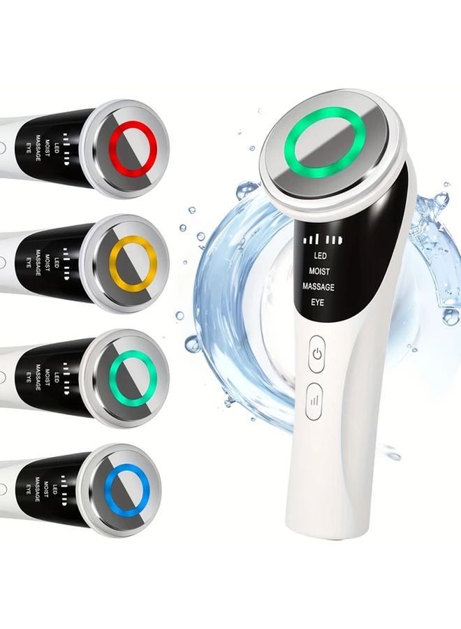 وايت 4 في 1 مساج الوجه القابلة لإعادة الشحن عبر USB للعناية بالوجه والعنق والعينين - Image 1