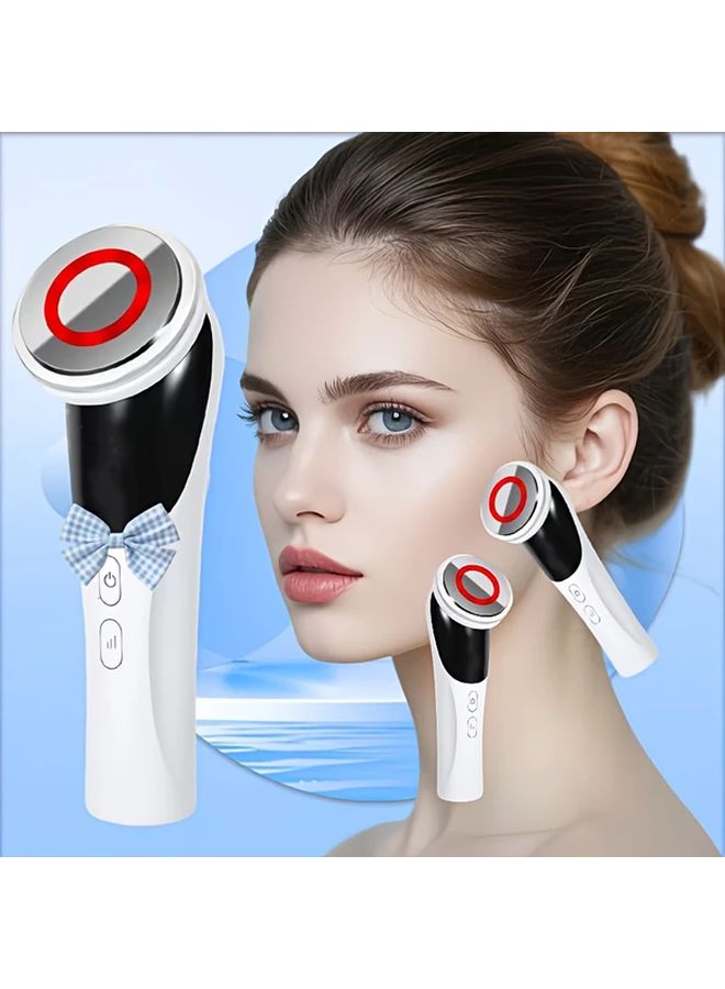 وايت 4 في 1 مساج الوجه القابلة لإعادة الشحن عبر USB للعناية بالوجه والعنق والعينين - Image 2