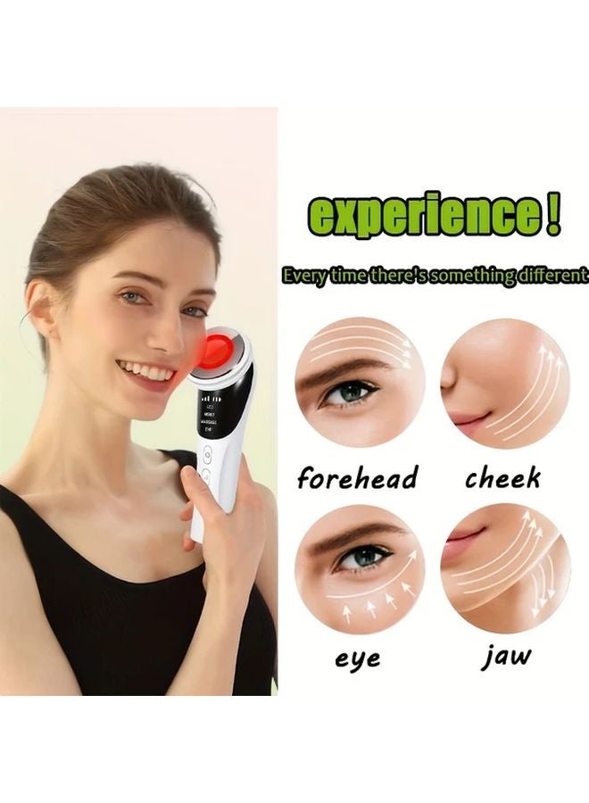 وايت 4 في 1 مساج الوجه القابلة لإعادة الشحن عبر USB للعناية بالوجه والعنق والعينين - Image 4