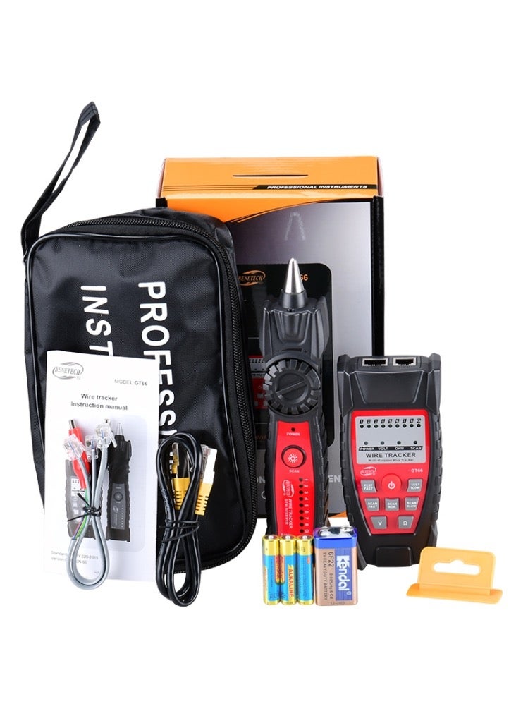 بينيتيك جهاز اختبار الكابلات المتعدد الوظائف BENETECH GT66 RJ11 / RJ45 مع محدد الخط وكاشف كابلات الشبكة - Image 3