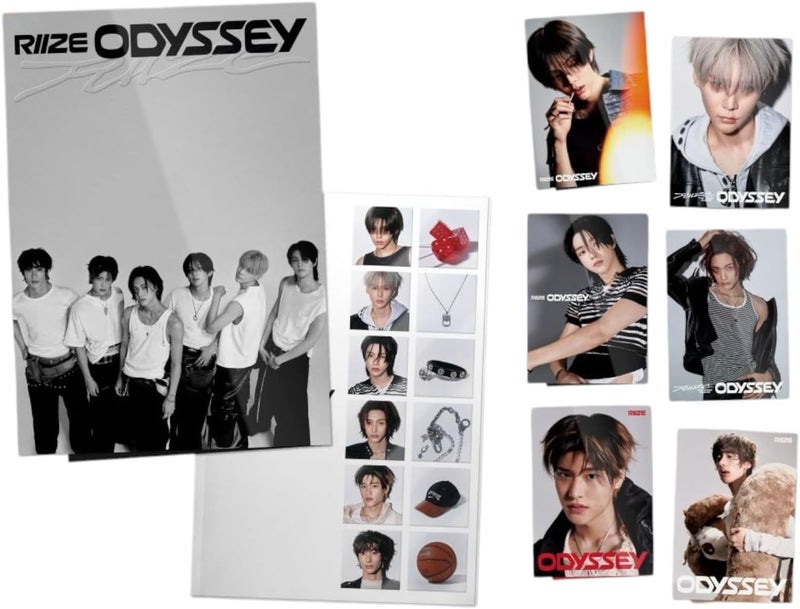 RIIZE  الألبوم الكامل الأول ODYSSEY PHOTOBOOK عشوائي 1EA إصدار حقيبة ظهر سيء - Image 1