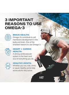 KAGED MUSCLE Omega 3 Fish Oil Supplements, 3000Mg, 60 Soft Gels  - Image 5