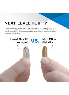 KAGED MUSCLE Omega 3 Fish Oil Supplements, 3000Mg, 60 Soft Gels  - Image 4