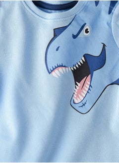 Elegant Kids Tiny Trendsetter: Boys' Cool Cotton Tee & Shorts Set | Playful Styles & Breezy Comfort  - Image 3