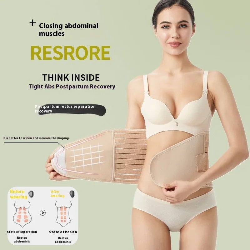 Y&D Powerful Women's Postpartum Abdominal Support Waist Trimmer - Breathable Tummy Control Belt for Shaping & Recovery - Image 4