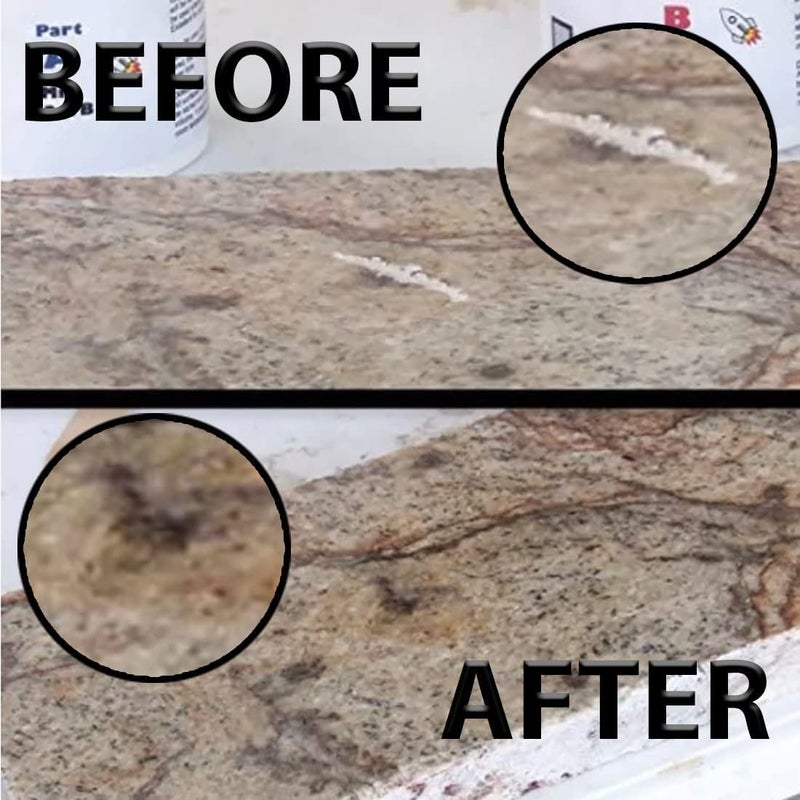 LamLock RocketGel 25 Minute Professional Epoxy Countertop Kit for Granite, Tile, and Quartz Countertop Repair Kit, Tile Crack Repair, Chips and Fills Epoxy Grout - Image 2