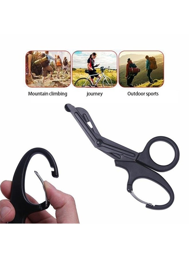 2 PCS Trauma Shears Medical Scissors with Carabiner, 7.5" Bandage Nursing Scissors, Premium Fluoride-Coated Surgical Scissors for Nurses, Doctors, Nursing Students, First Aid, EMT and EMS Black - Image 5