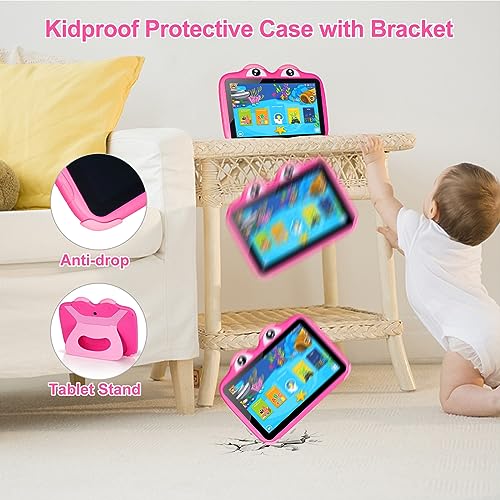 Trayoo Kids Tablet 10.1 Inches Android 11 64GB Tablets for Kids with Case, Google Play, YouTube, Dual Camera, WiFi, Bluetooth, Apps Pre-Installed, Education, Parent Control Tablet (Pink) - Image 5