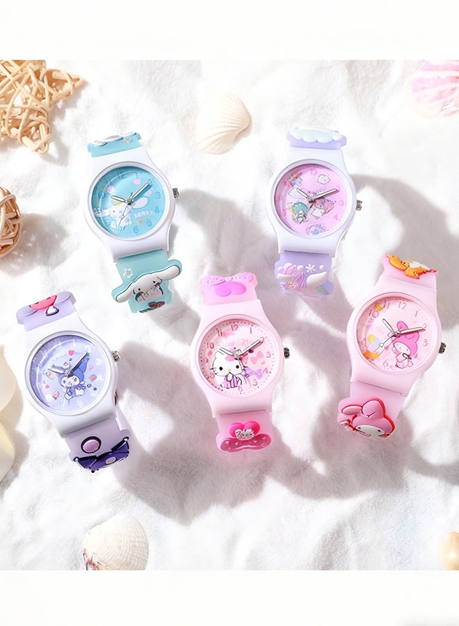 Happy D Girls Watch - 3D Cartoon Waterproof Toddler Watch, Gifts for Girls Age 2-8 Toys for 3 4 5 6 7 Year Old Girls - Kids Gifts - Image 2
